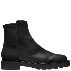 Stuart Weitzman 5050 Lift Bootie Black Nappa Leather Women’s Sz 8